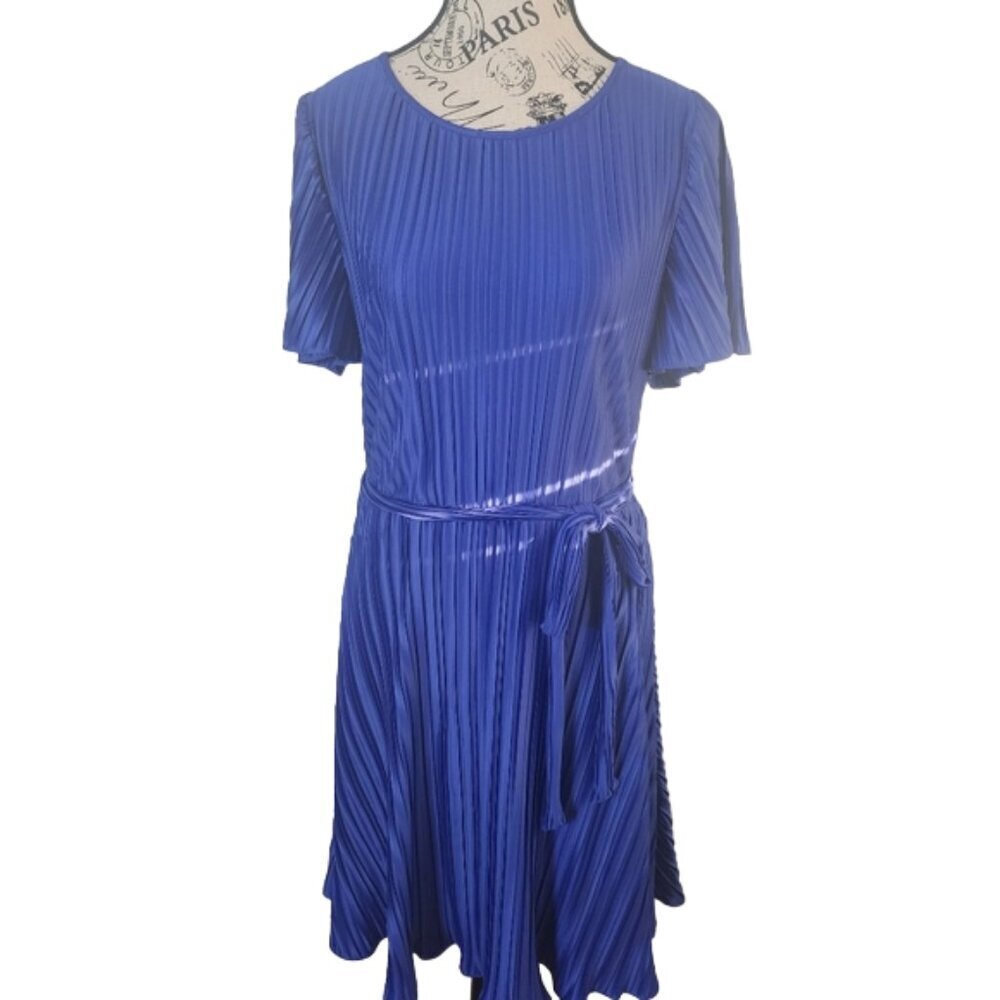 DKNY Women's Royal Blue Midi Dress